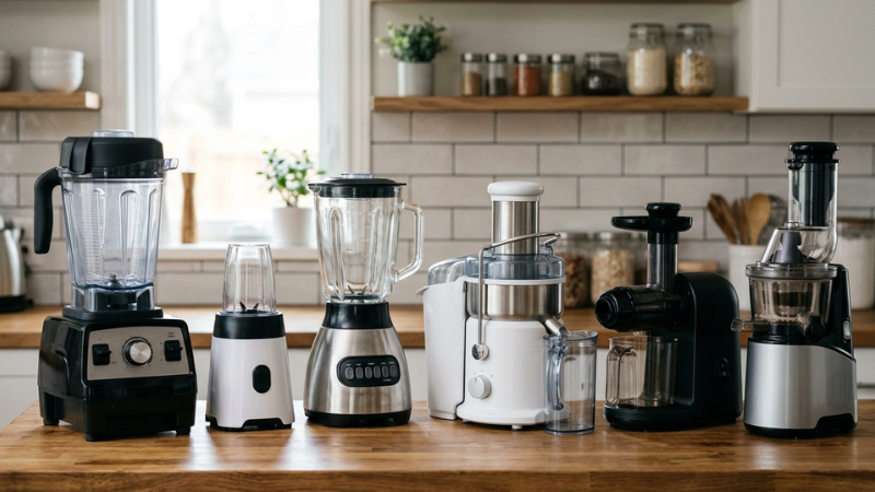 Đa dạng từ m&aacute;y xay, m&aacute;y &eacute;p chậm đến m&aacute;y đa năng ph&ugrave; hợp mọi nhu cầu