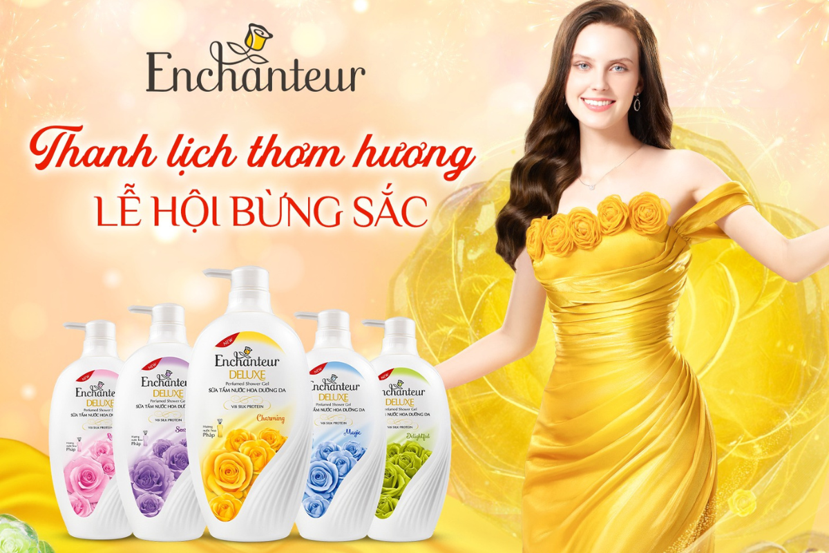 Enchanteur nổi bật với c&aacute;c tầng hương l&atilde;ng mạn