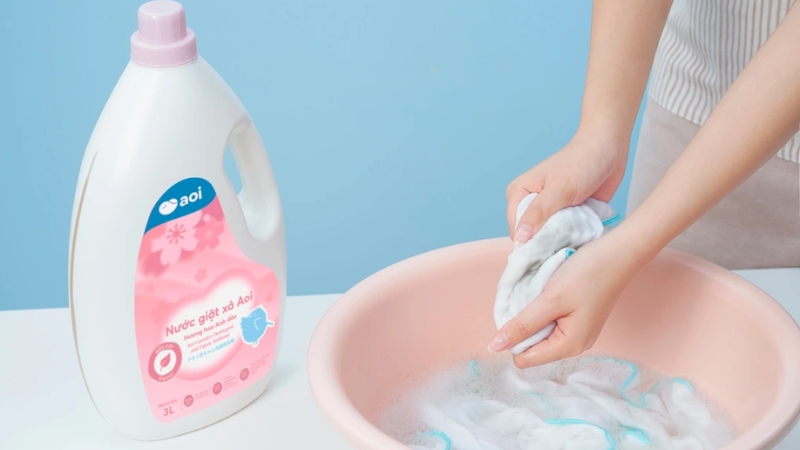 Giặt xả quần áo cho bé, dịu nhẹ và an toàn cho làn da nhạy cảm