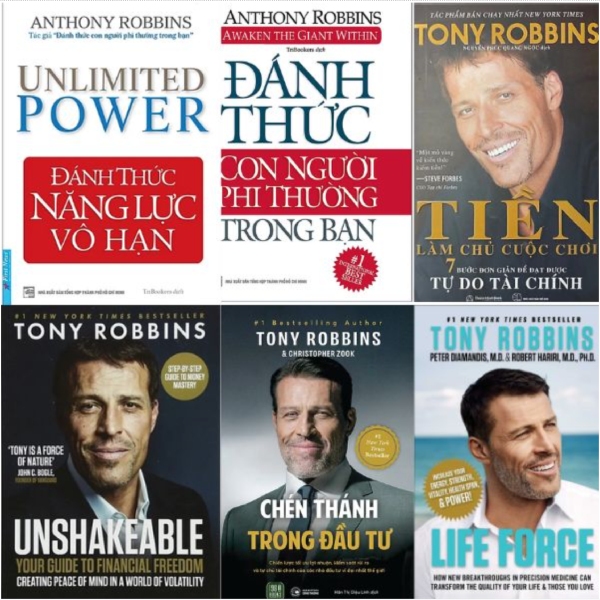 Các tác phẩm của Tony Robbins có sức ảnh hưởng lớn, tập trung vào phát triển bản thân, thành công và khai phá tiềm năng con người
