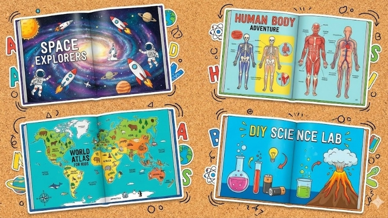 C&aacute;c thể loại s&aacute;ch kiến thức b&aacute;ch khoa đa dạng tại Tiki