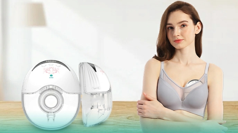 Máy hút sữa không dây thiết kế nhỏ gọn, dễ mang theo