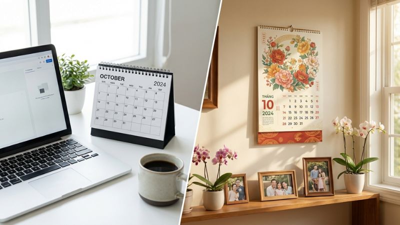 Lựa chọn loại lịch ph&ugrave; hợp với kh&ocirc;ng gian gi&uacute;p tối ưu h&oacute;a c&ocirc;ng việc v&agrave; trang tr&iacute;