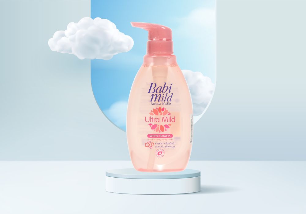 Babi Mild Pure Natural gi&uacute;p l&agrave;m sạch dịu nhẹ