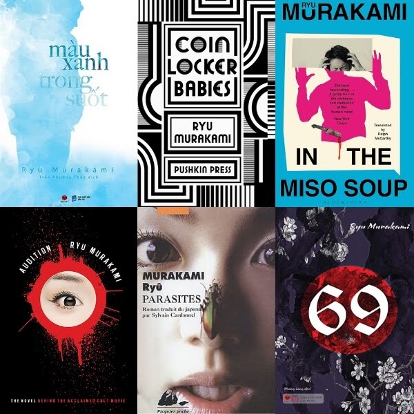 C&aacute;c t&aacute;c phẩm nổi bật của Ryu Murakami