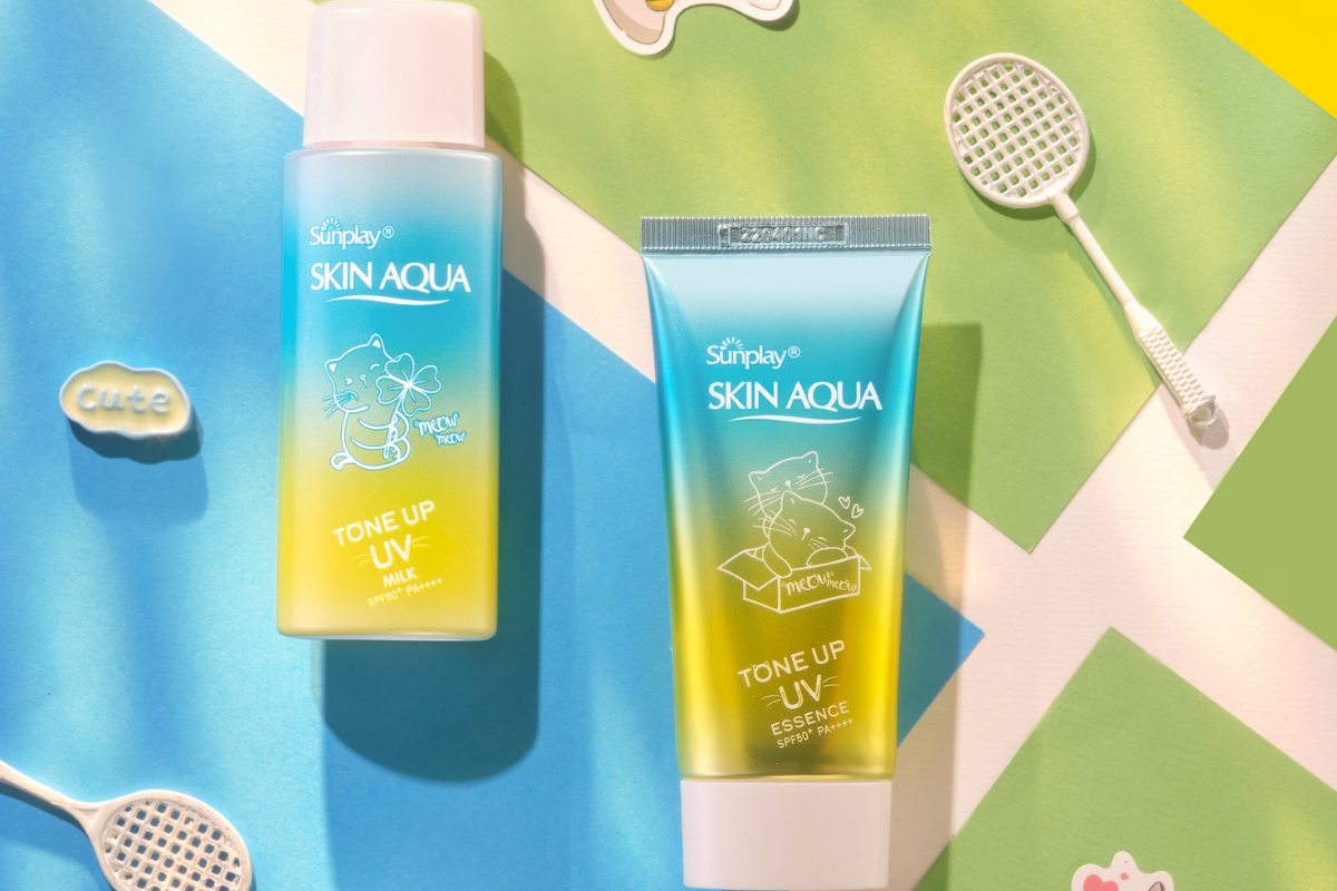 Kem chống nắng Sunplay Skin Aqua Tone Up UV Milk Mint Green