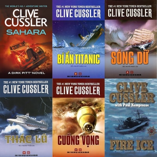 C&aacute;c t&aacute;c phẩm nổi bật của Clive Cussler