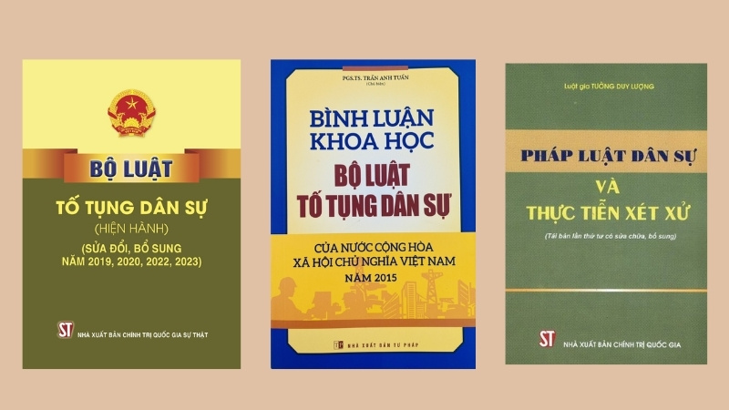 Chọn t&aacute;c giả uy t&iacute;n v&agrave; s&aacute;ch luật tố tụng d&acirc;n sự quan trọng, học tập v&agrave; h&agrave;nh nghề