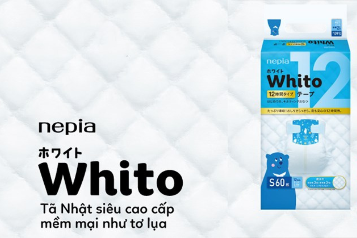 Tã Whito là thương hiệu tã giấy cao cấp của Nhật Bản