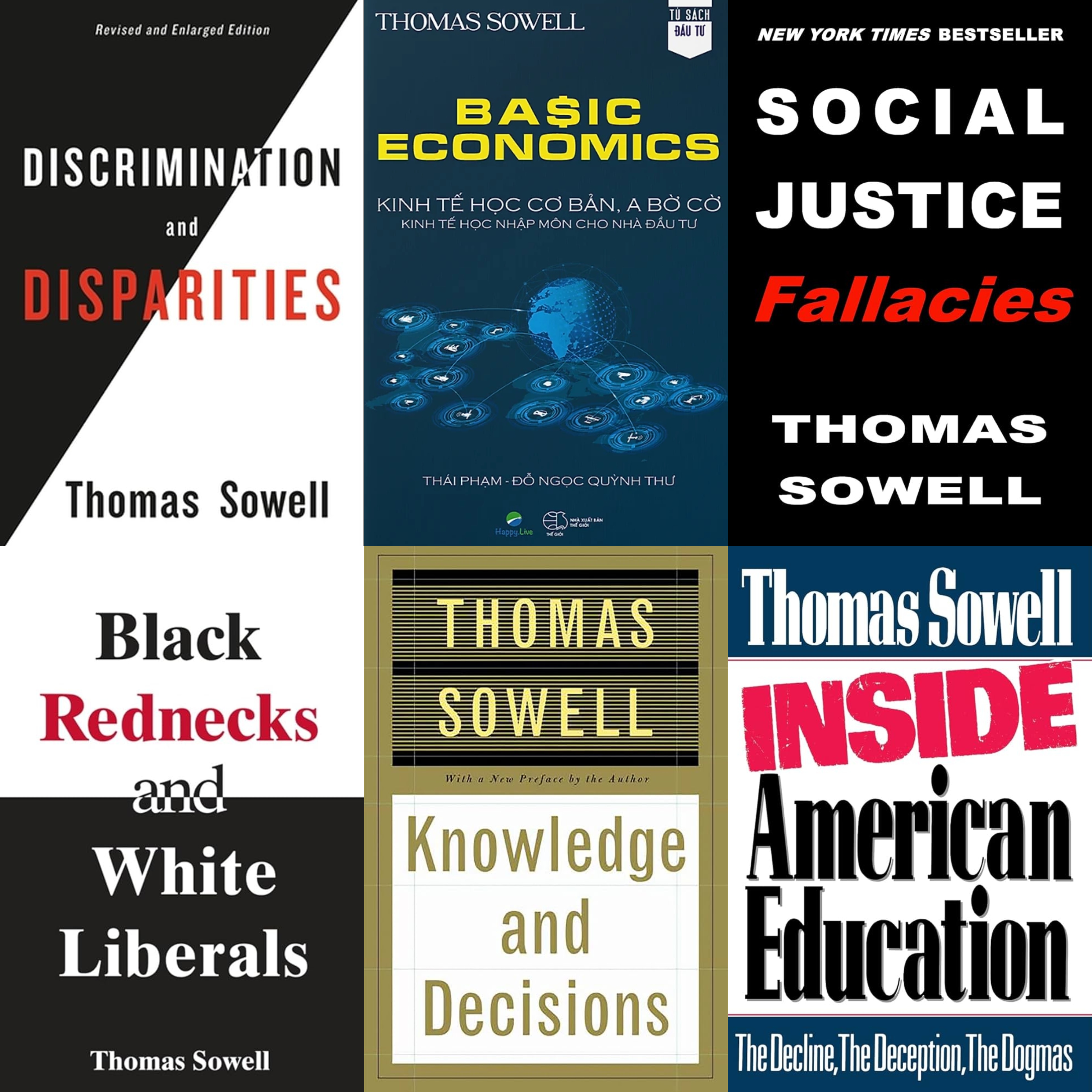 Các tác phẩm nổi bật của Thomas Sowell