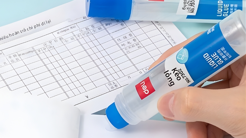 Keo hồ nước kh&ocirc;ng l&agrave;m nhăn giấy khi d&ugrave;ng lượng vừa phải