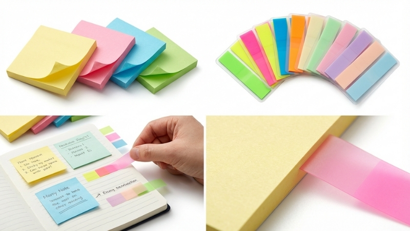 Lựa chọn chất liệu giấy notes ph&ugrave; hợp gi&uacute;p tối ưu h&oacute;a việc ghi ch&uacute; v&agrave; lưu trữ