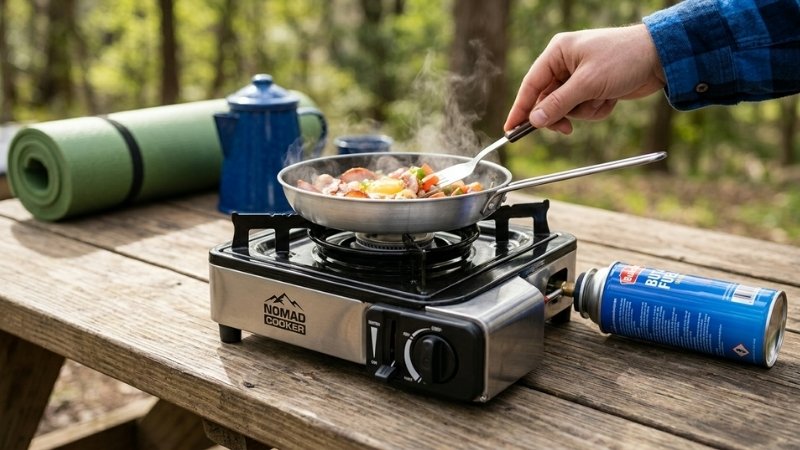 Chọn bếp mini cho d&atilde; ngoại hoặc bếp đơn d&ugrave;ng b&igrave;nh gas lớn cho nhu cầu nấu nướng ổn định