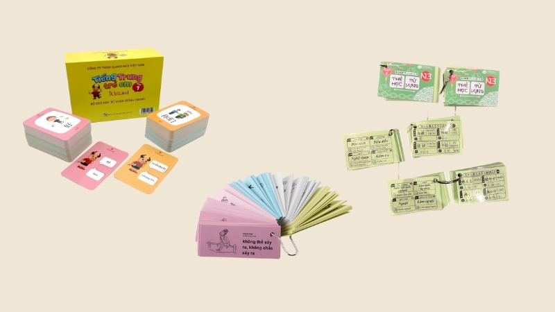 Đầy đủ c&aacute;c bộ thẻ học cho tiếng Anh, Nhật, Trung