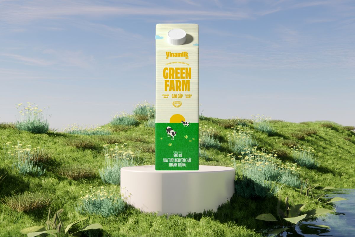 Sữa tươi thanh trùng Vinamilk Green Farm 
