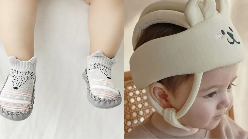 Chọn đồ bảo hộ nhẹ, tho&aacute;ng kh&iacute;, c&oacute; nấc điều chỉnh v&agrave; đế chống trượt để b&eacute; an to&agrave;n