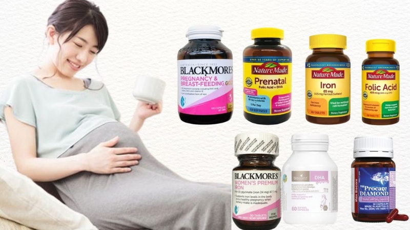 Cung cấp DHA, axit folic, sắt v&agrave; canxi cần thiết