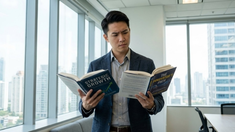 Chọn đ&uacute;ng s&aacute;ch, đ&uacute;ng tr&igrave;nh độ - Bước đệm vững chắc để chinh phục tri thức kinh doanh