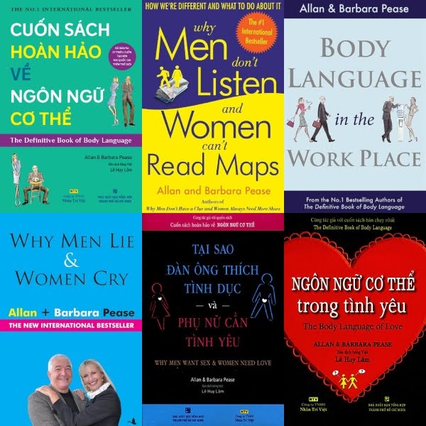 C&aacute;c t&aacute;c phẩm nổi bật của Allan & Barbara Pease