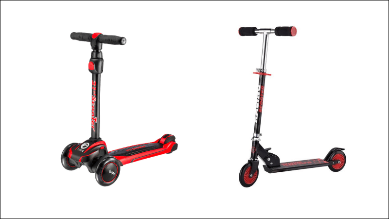 Scooter 3 b&aacute;nh v&agrave; 2 b&aacute;nh ph&ugrave; hợp cho trẻ vui chơi thỏa th&iacute;ch