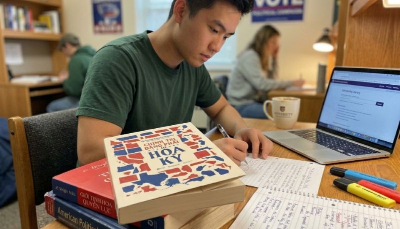 S&aacute;ch ch&iacute;nh trị đảng ph&aacute;i l&agrave; nguồn tham khảo ch&iacute;nh thống cho sinh vi&ecirc;n chuy&ecirc;n ng&agrave;nh