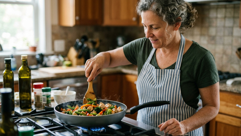 Lựa chọn chảo chi&ecirc;n c&oacute; chất liệu an to&agrave;n, hạn chế dầu mỡ, bảo vệ sức khỏe cho cả gia đ&igrave;nh