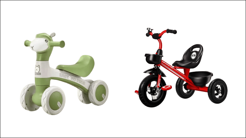 Xe tập đi v&agrave; xe ch&ograve;i ch&acirc;n cho b&eacute; giai đoạn đầu đời