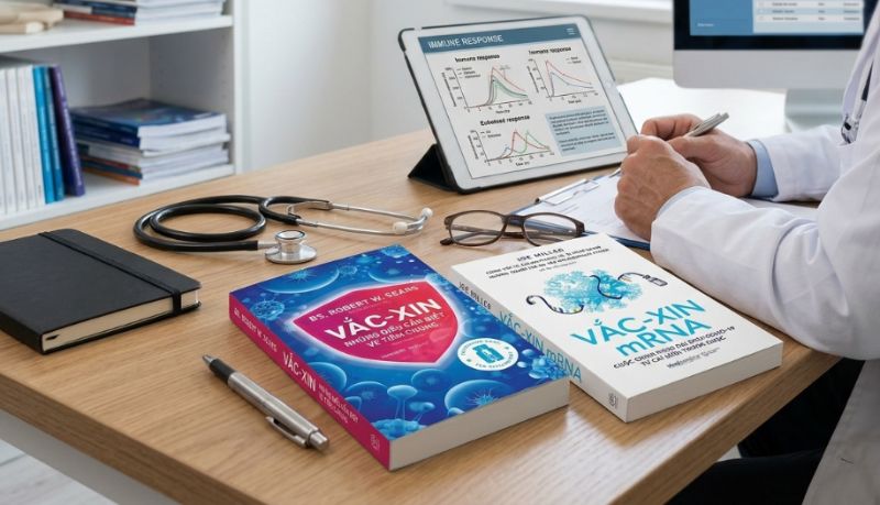 S&aacute;ch ti&ecirc;m chủng tại Tiki gồm cẩm nang gia đ&igrave;nh, chuy&ecirc;n khảo miễn dịch v&agrave; lịch sử y học