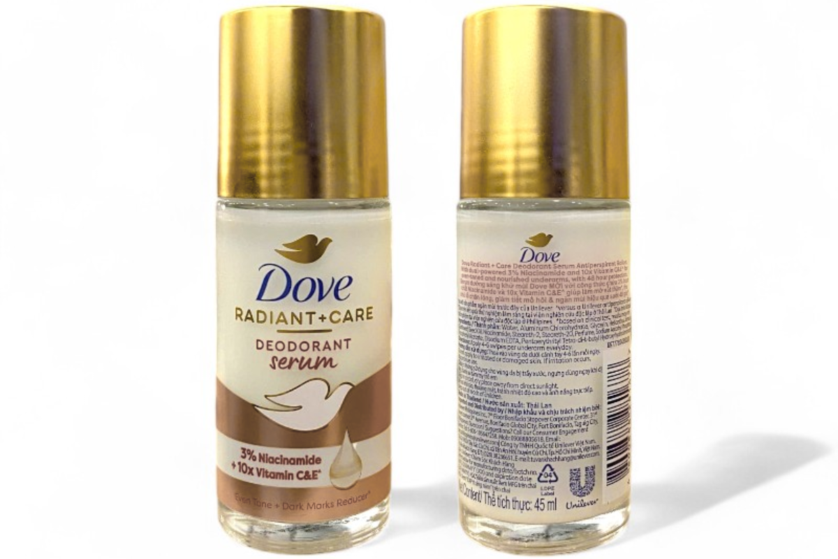 Lăn khử mùi Dove Tinh chất Sáng da NIA + Vit C&E