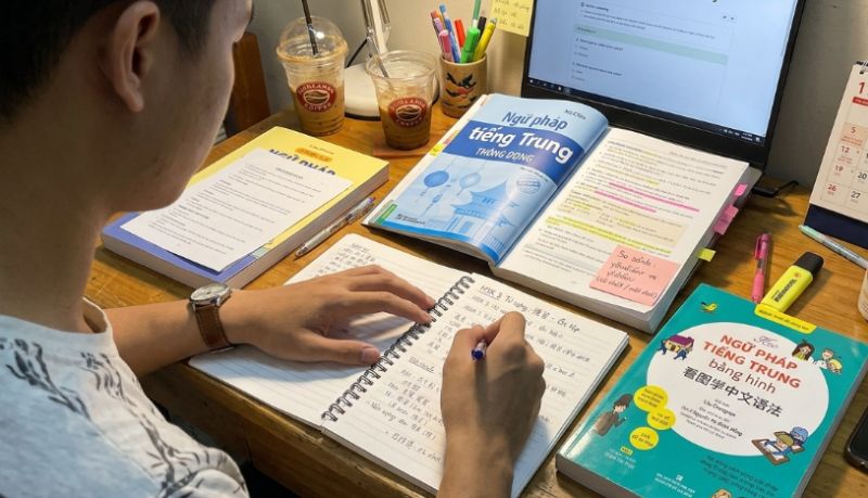S&aacute;ch Ngữ ph&aacute;p Tiếng Hoa tổng hợp b&agrave;i tập thực h&agrave;nh phong ph&uacute;