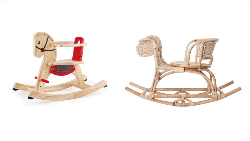 Bập bênh gỗ cao cấp chắc chắn an toàn cho bé