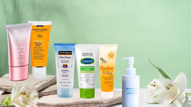 Sản phẩm chống nắng gi&uacute;p bảo vệ da khỏi tia UV