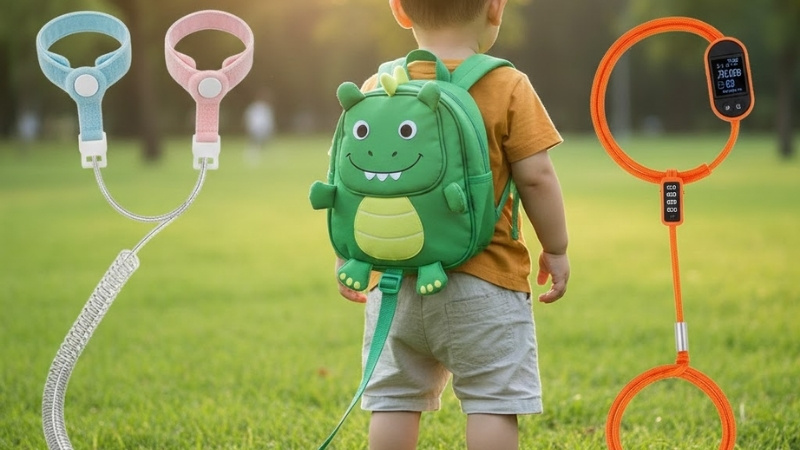 Gợi &yacute; c&aacute;c loại d&acirc;y chống đi lạc cho b&eacute;, gi&uacute;p ba mẹ chọn đ&uacute;ng sản phẩm an to&agrave;n, ph&ugrave; hợp nhu cầu