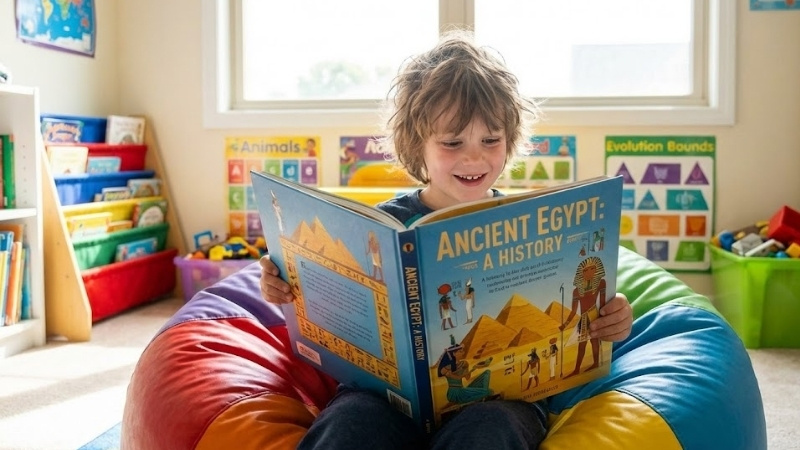 S&aacute;ch lịch sử dạng tranh ảnh sinh động l&agrave; c&aacute;ch tuyệt vời để khơi gợi niềm đam m&ecirc; qu&aacute; khứ cho trẻ