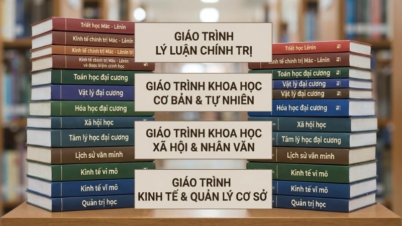Gi&aacute;o tr&igrave;nh đại cương tại Tiki được chia theo l&yacute; luận, khoa học cơ bản, x&atilde; hội v&agrave; kinh tế, dễ t&igrave;m đ&uacute;ng nhu cầu
