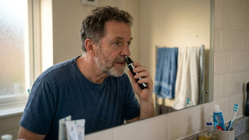 M&aacute;y tỉa l&ocirc;ng mũi gi&uacute;p vệ sinh v&ugrave;ng mũi an to&agrave;n v&agrave; duy tr&igrave; diện mạo chỉn chu