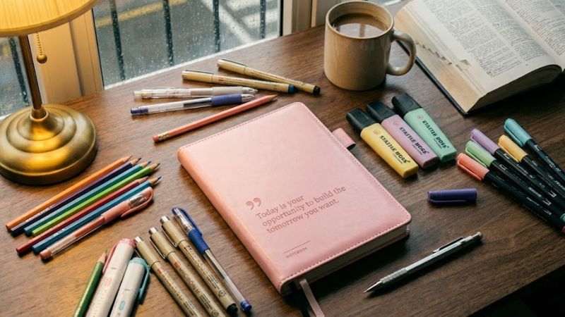 Sổ Da A5/A6/A7 Sổ Tay B&igrave;a Da Kẻ Ngang Deli - 300 Trang Giấy D&agrave;y Chất Lượng Chống Nước