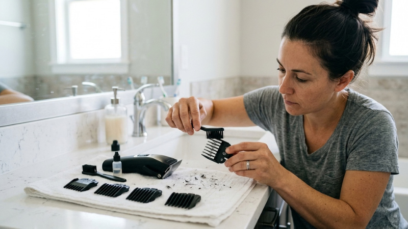 Vệ sinh sạch sẽ v&agrave; tra dầu lưỡi cắt thường xuy&ecirc;n gi&uacute;p m&aacute;y lu&ocirc;n chạy &ecirc;m &aacute;i