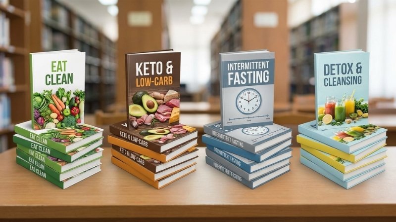 Khám phá sách Eat Clean, Keto, Low-carb, nhịn ăn gián đoạn, detox giảm cân tại Tiki