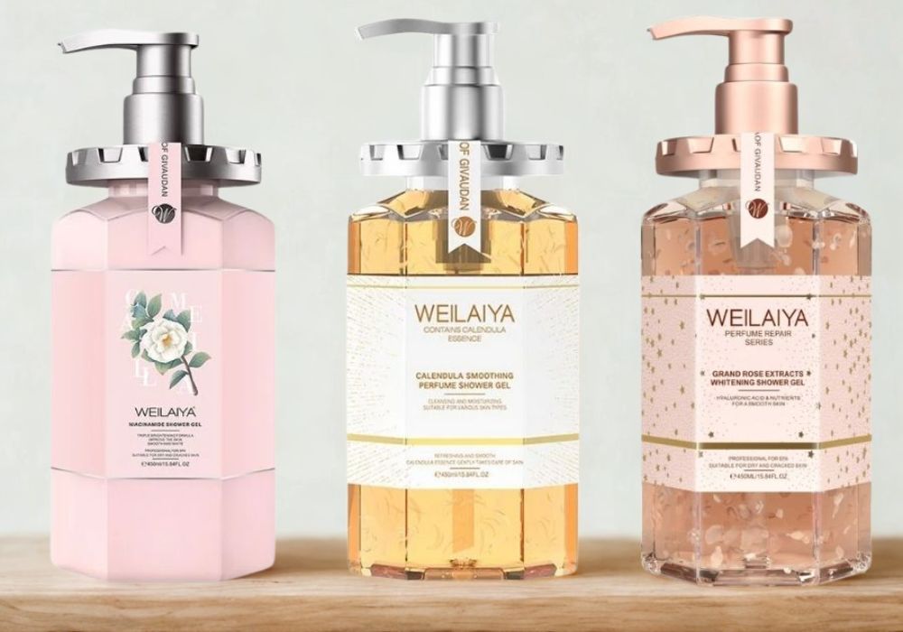 Sữa tắm Weilaiya sử dụng những thành phần thiên nhiên an toàn cho làn da