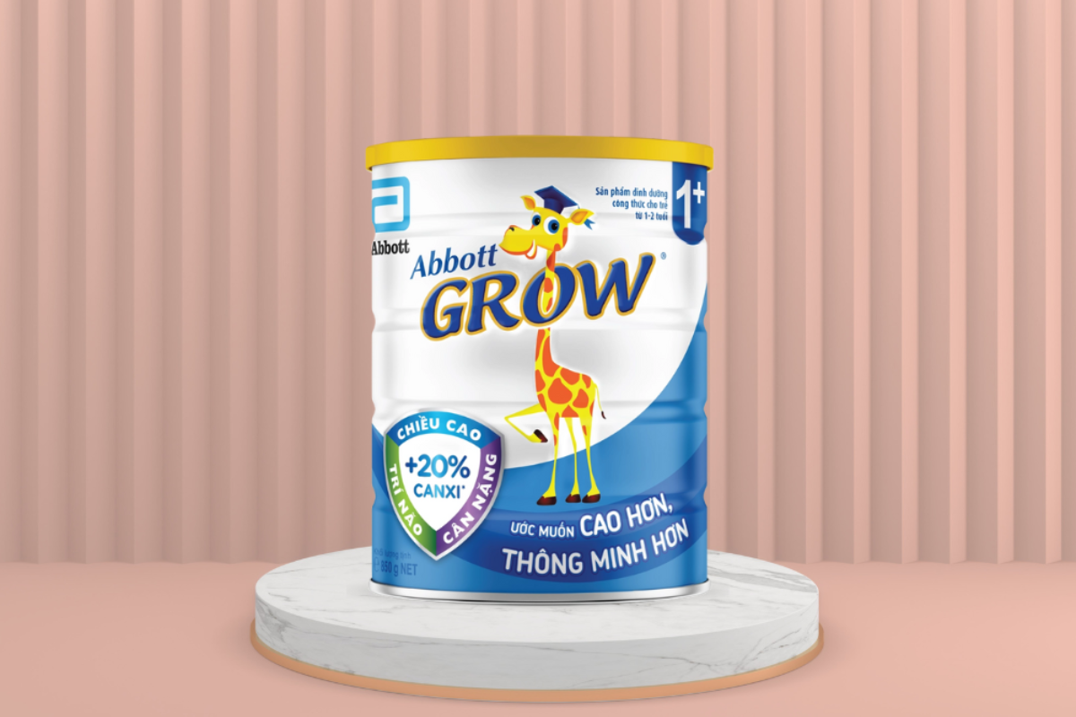 Sữa Grow cung cấp dinh dưỡng cho bé phát triển toàn diện