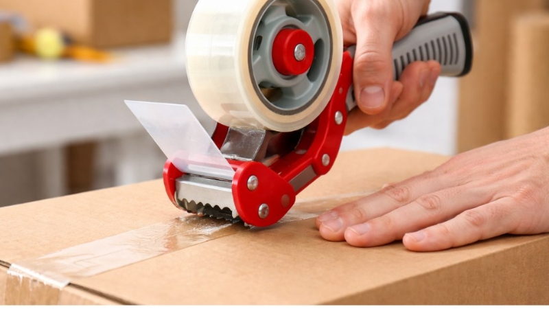 Dụng cụ cắt băng keo gi&uacute;p tiết kiệm thời gian khi đ&oacute;ng g&oacute;i h&agrave;ng h&oacute;a