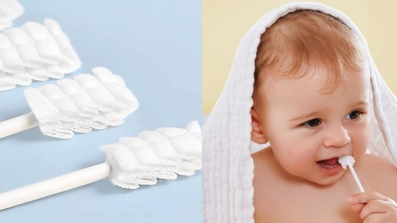 Que gạc rơ lưỡi khô tiện lợi, kinh tế, phù hợp mọi độ tuổi khi kết hợp nước rơ lưỡi an toàn