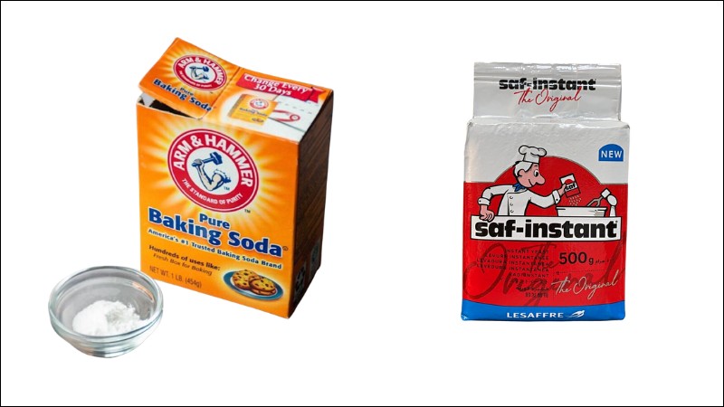 C&aacute;c chất tạo xốp l&agrave;m b&aacute;nh gồm bột nở baking soda v&agrave; men nở gi&uacute;p b&aacute;nh mềm xốp
