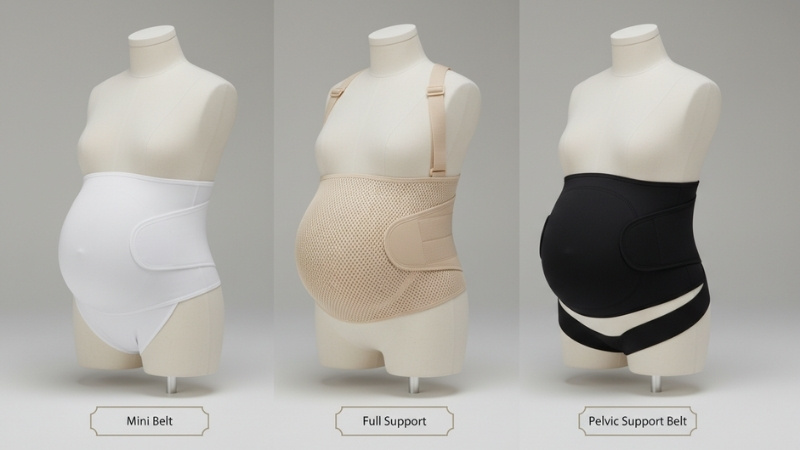 Đai đỡ bụng bầu gồm mini belt, đai chuy&ecirc;n dụng v&agrave; đai khung chậu, chọn theo từng giai đoạn