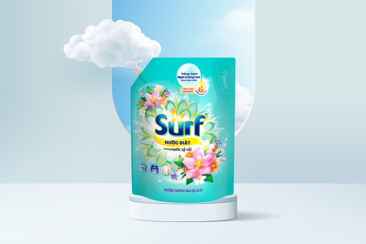 Nước giặt Surf hương Sương Mai Dịu Mát