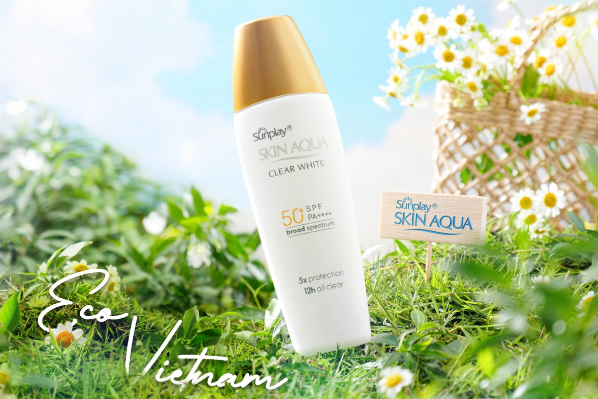Kem chống nắng Sunplay Skin Aqua Clear White Eco 