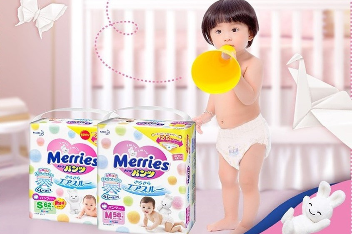Tã dán Merries là dòng sản phẩm cao cấp đến từ Nhật Bản