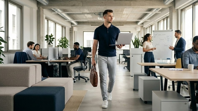 Outfit casual hằng ng&agrave;y với c&aacute;c gam m&agrave;u trung t&iacute;nh mang đến vẻ ngo&agrave;i trẻ trung, năng động v&agrave; dễ ứng dụng