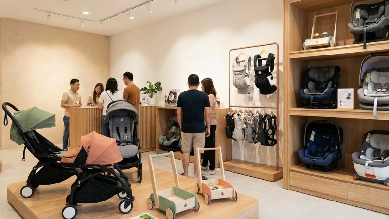 Chọn đồ đi chơi cho bé theo nhu cầu di chuyển như xe đẩy, xe tập đi, địu gọn nhẹ hoặc ghế an toàn